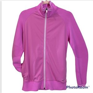 Nike Golf Tour Performance Bubble Gum Pink Zip-Up Jacket Size Medium